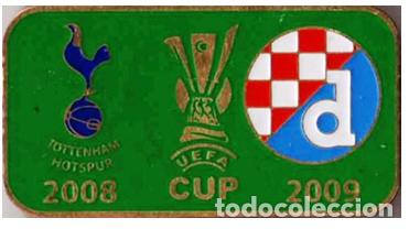 Collezionismo sportivo: Badge Pin: UEFA Cup 2008-09 Tottenham Hotspur FC England - GNK Dinamo Zagreb Croatia
