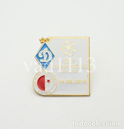 Collezionismo sportivo: Badge Pin: UEFA Europa League 2018-19 Zenit St. Peterburg Russia - SK Slavia Praha Czech Republic