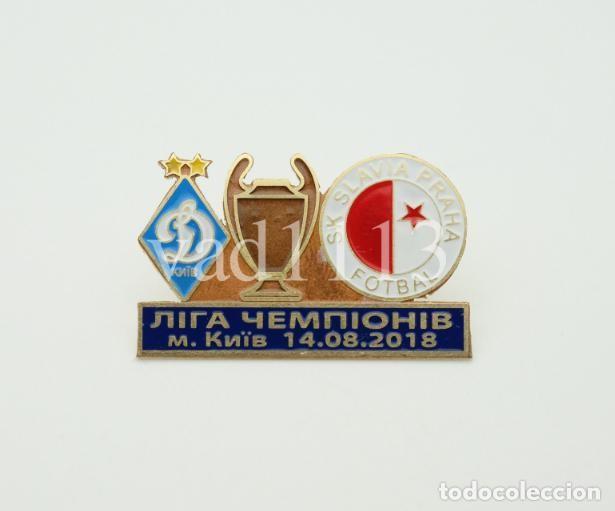 Collezionismo sportivo: Badge Pin: UEFA Europa League 2018-19 Zenit St. Peterburg Russia - SK Slavia Praha Czech Republic