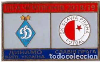 Collezionismo sportivo: Badge Pin: UEFA Europa League 2018-19 Zenit St. Peterburg Russia - SK Slavia Praha Czech Republic