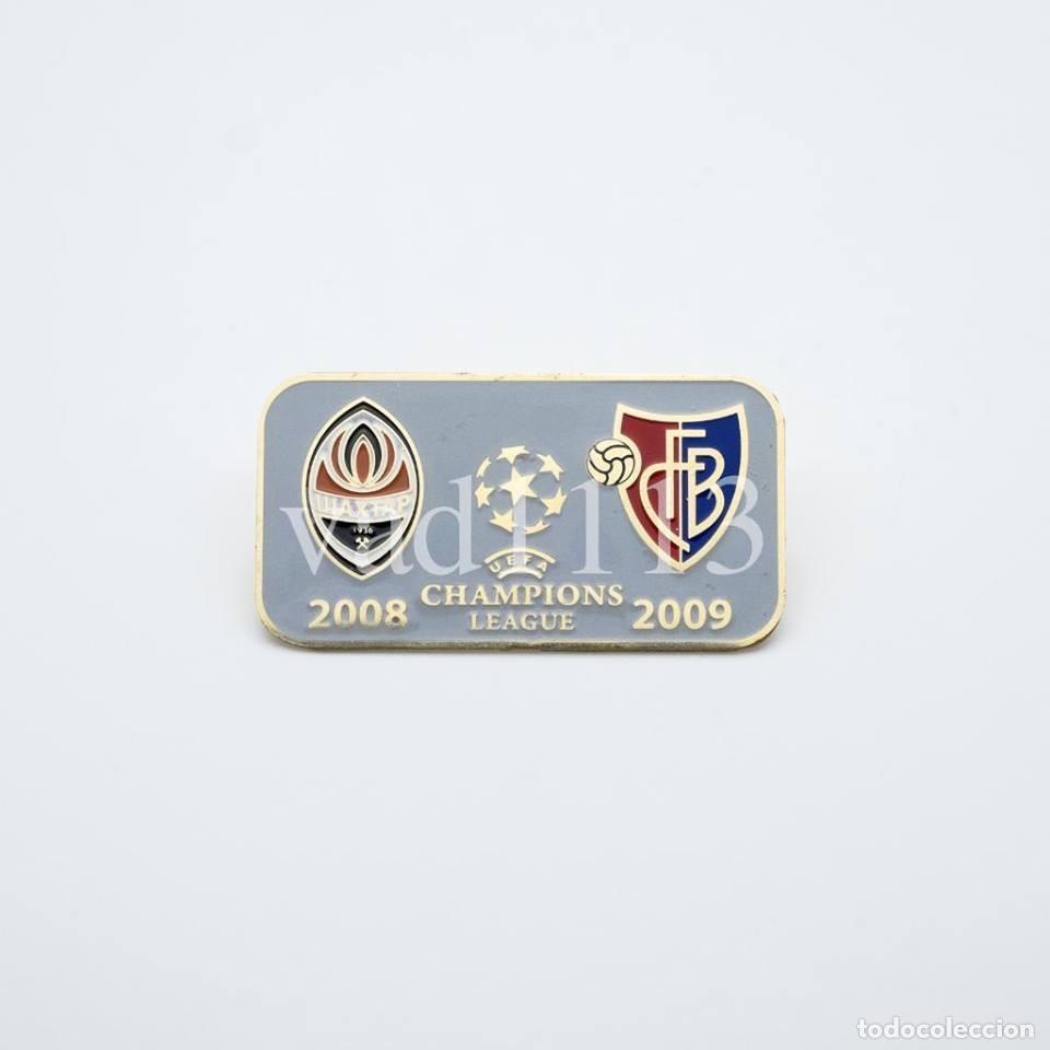 Sammelleidenschaft Sport: Badge Pin: UEFA Champions League 2008-09 Shakhtar Donetsk Ukraine - &rdquo; FC Basel 1893 &rdquo; Switzerland