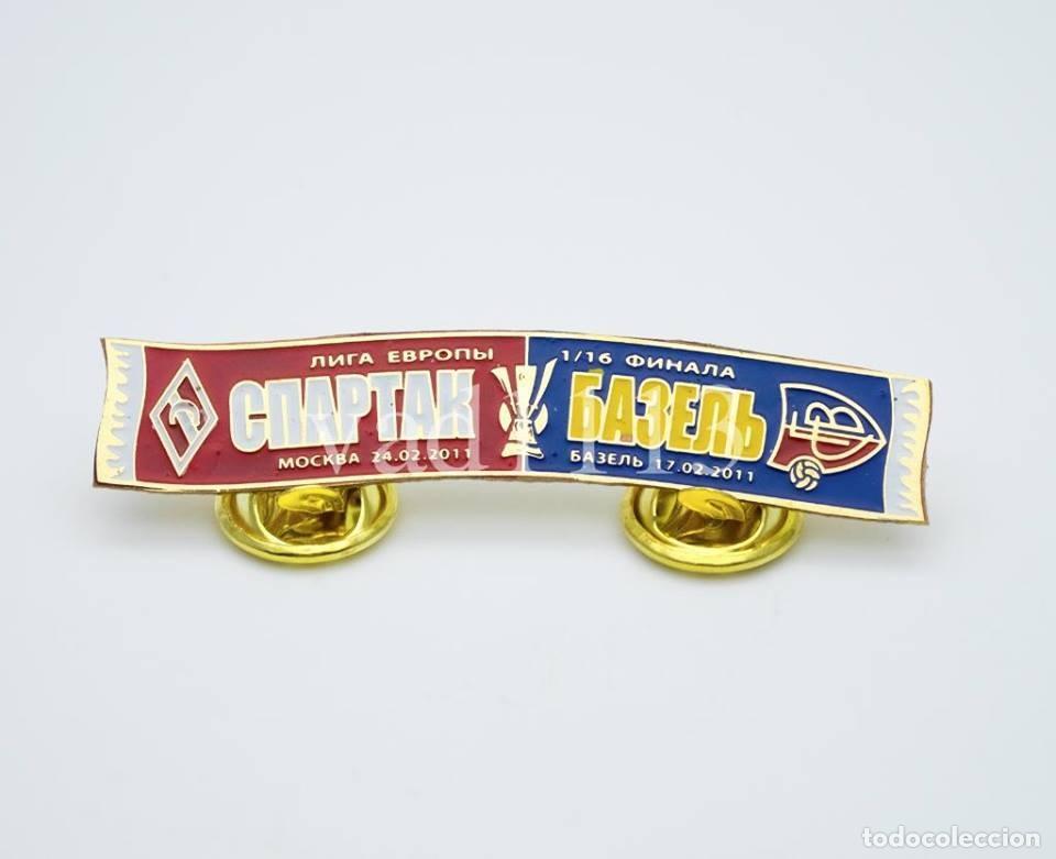 Sammelleidenschaft Sport: Badge Pin: UEFA Europa League 2010-11 FC Spartak Moscow Russia - &rdquo; FC Basel 1893 &rdquo; Switzerland