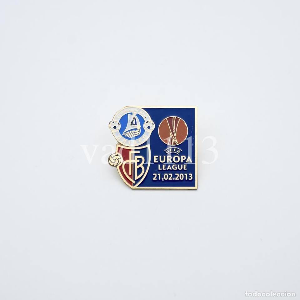 Sammelleidenschaft Sport: Badge Pin: UEFA Europa League 2012-13 Dnipro Ukraine - &rdquo; FC Basel 1893 &rdquo; Switzerland