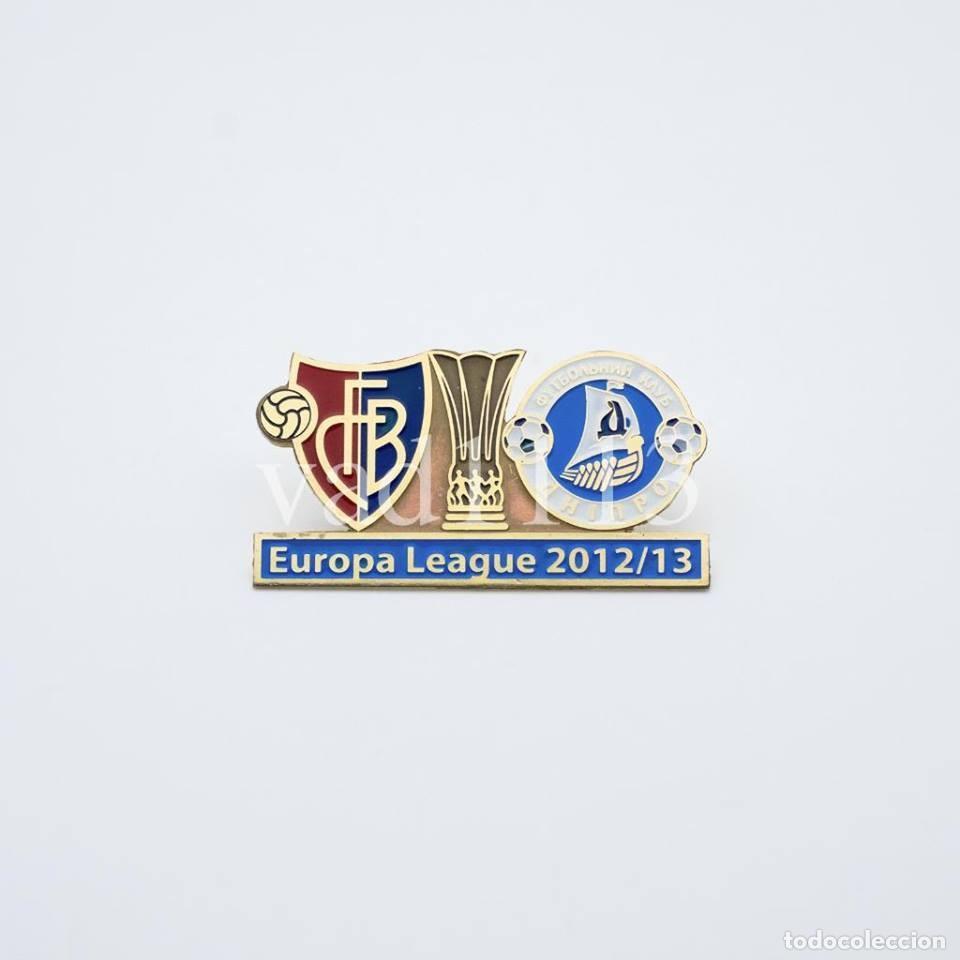 Sammelleidenschaft Sport: Badge Pin: UEFA Europa League 2012-13 &rdquo; FC Basel 1893 &rdquo; Switzerland - Dnipro Ukraine