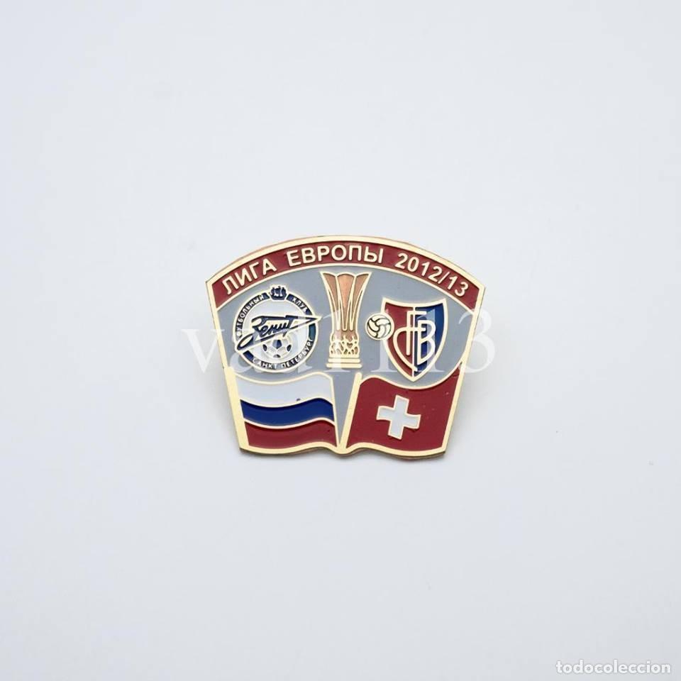 Sammelleidenschaft Sport: Badge Pin: UEFA Europa League 2012-13 FC Zenit St. Peterburg Russia - &rdquo; FC Basel 1893 &rdquo; Switzerland
