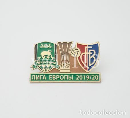 Collectionnisme sportif: Badge Pin: UEFA Europa League 2019-20 FC Krasnodar Russia - &rdquo; FC Basel 1893 &rdquo; Switzerland