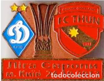 Sammelleidenschaft Sport: Badge Pin: UEFA Europa League 2013-14 Dynamo Kyiv Ukraine - &rdquo; FC Thun &rdquo; Switzerland