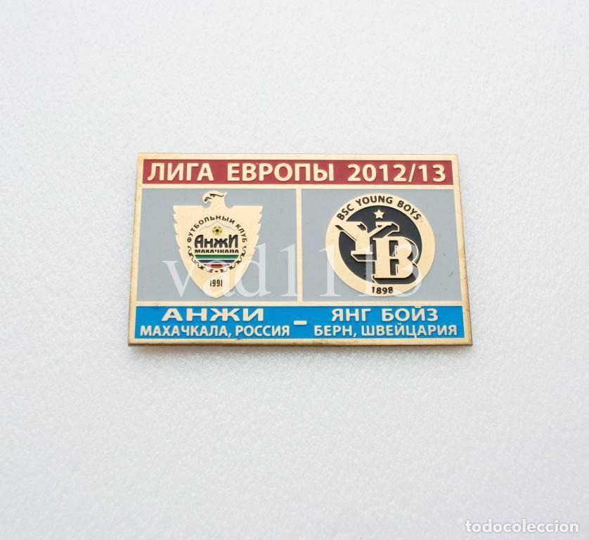 Sammelleidenschaft Sport: Badge Pin: UEFA Europa League 2012-13 FK Anzhi Makhachkala Russia - &rdquo; BSC Young Boys &rdquo; Switzerland