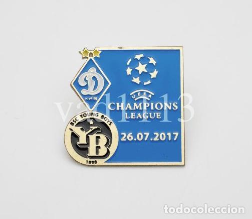 Sammelleidenschaft Sport: Badge Pin: UEFA Champions League 2017-18 Dynamo Kyiv Ukraine - &rdquo; BSC Young Boys &rdquo; Switzerland