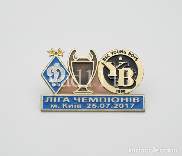 Sammelleidenschaft Sport: Badge Pin: UEFA Champions League 2017-18 Dynamo Kyiv Ukraine - &rdquo; BSC Young Boys &rdquo; Switzerland