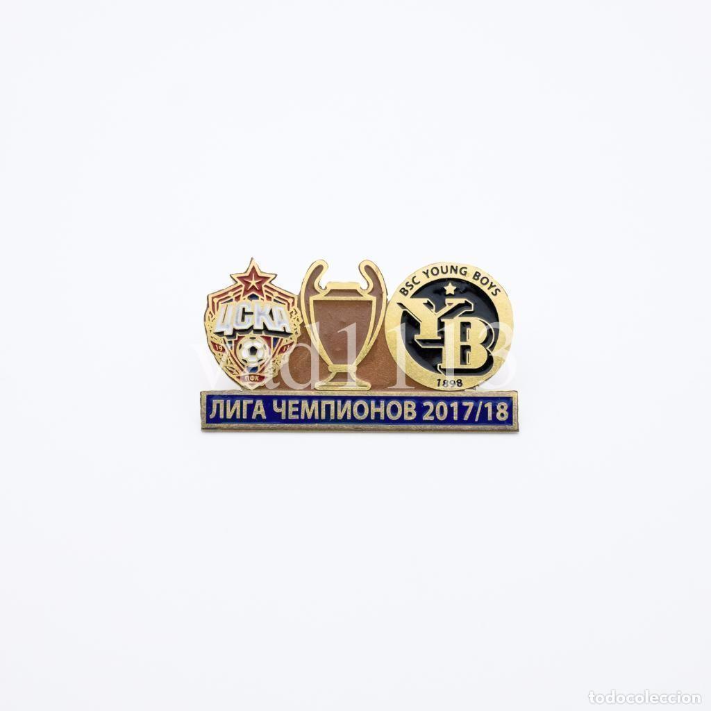 Sammelleidenschaft Sport: Badge Pin: UEFA Champions League 2017-18 PFK CSKA Moscow Russia - &rdquo; BSC Young Boys &rdquo; Switzerland