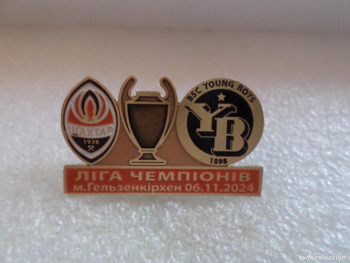 Sammelleidenschaft Sport: Football pin FC Shakhtar Donetsk Ukraine - BSC Young Boys Switzerland 2024-25 Champions League
