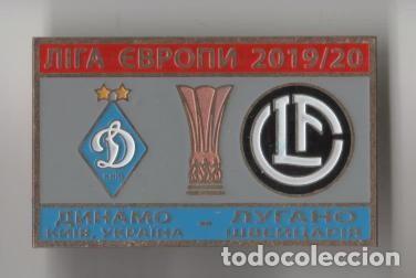 Collezionismo sportivo: Badge Pin: UEFA Europa League 2019-20 &rdquo; FC Dynamo Kyiv &rdquo; Ukraine - &rdquo; FC Lugano &rdquo; Switzerland