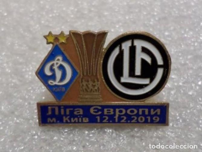 Collezionismo sportivo: Badge Pin: UEFA Europa League 2019-20 &rdquo; FC Dynamo Kyiv &rdquo; Ukraine - &rdquo; FC Lugano &rdquo; Switzerland