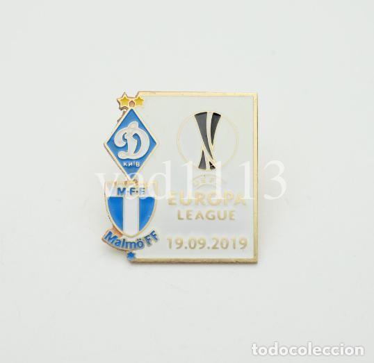 Collezionismo sportivo: Badge Pin: UEFA Europa League 2019-20 &rdquo; FC Dynamo Kyiv &rdquo; Ukraine - &rdquo; Malm&ouml; FF &rdquo; Sweden