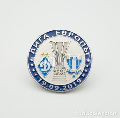Collezionismo sportivo: Badge Pin: UEFA Europa League 2019-20 &rdquo; FC Dynamo Kyiv &rdquo; Ukraine - &rdquo; Malm&ouml; FF &rdquo; Sweden