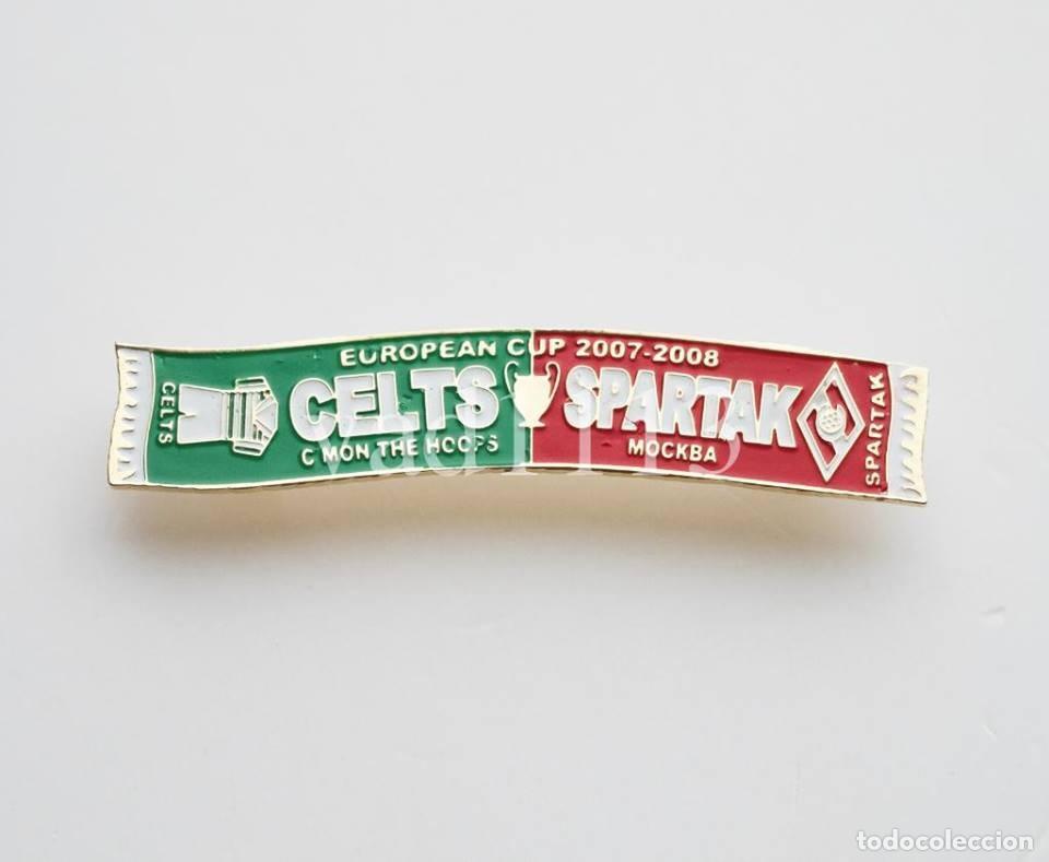 Collezionismo sportivo: Badge Pin: UEFA Champions League 2007-08 Celtic FC Scotland - Spartak Moscow Russia