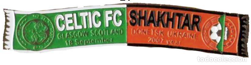Collezionismo sportivo: Badge Pin: UEFA Champions League 2007- 08 Celtic FC Scotland - Shakhtar Donetsk Ukraine