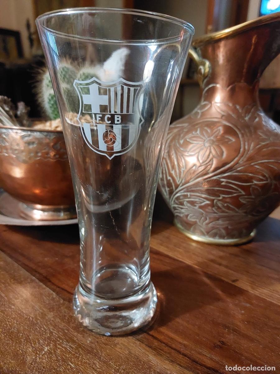 Collezionismo sportivo: VASOS TUBO CRISTAL FUTBOL CLUB BARCELONA.