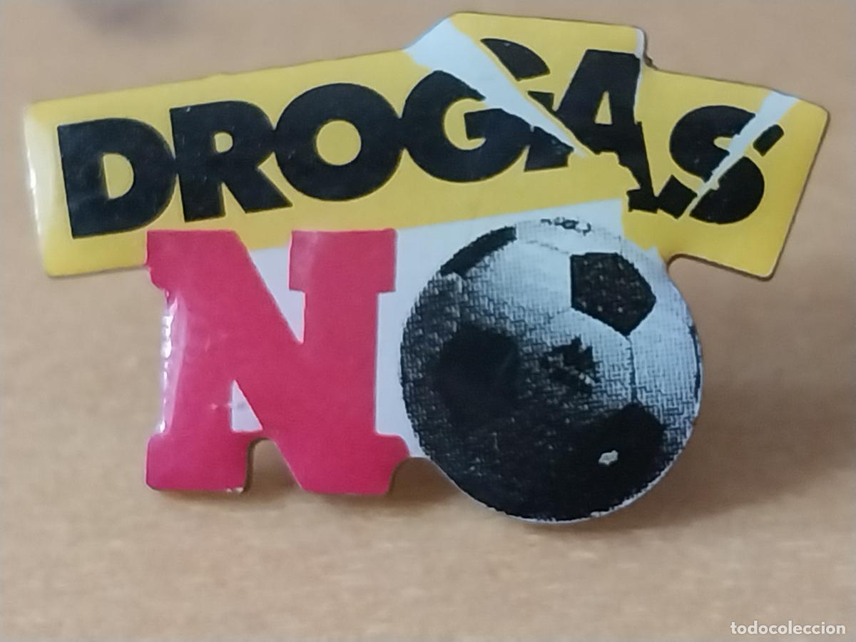 Collezionismo sportivo: DROGAS NO PIN PINCHO GOTA 2,4CMS ANCHO VINTAGE ORIGINAL