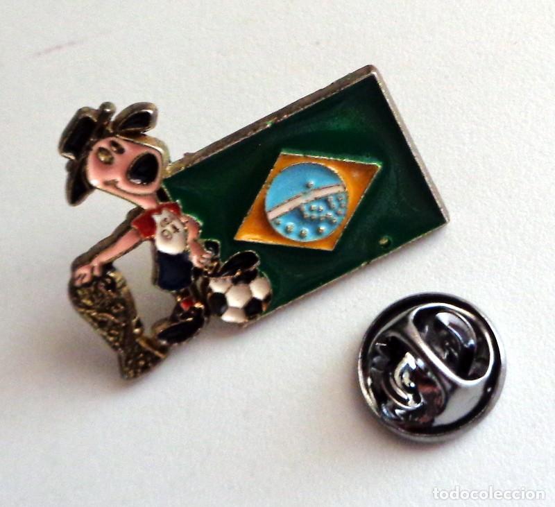 Collezionismo sportivo: PIN - ANTIGUO - MUNDIAL FUTBOL USA 94 1994 WORLD CUP FOOTBALL 94. MASCOTA - SELECCION BRASIL