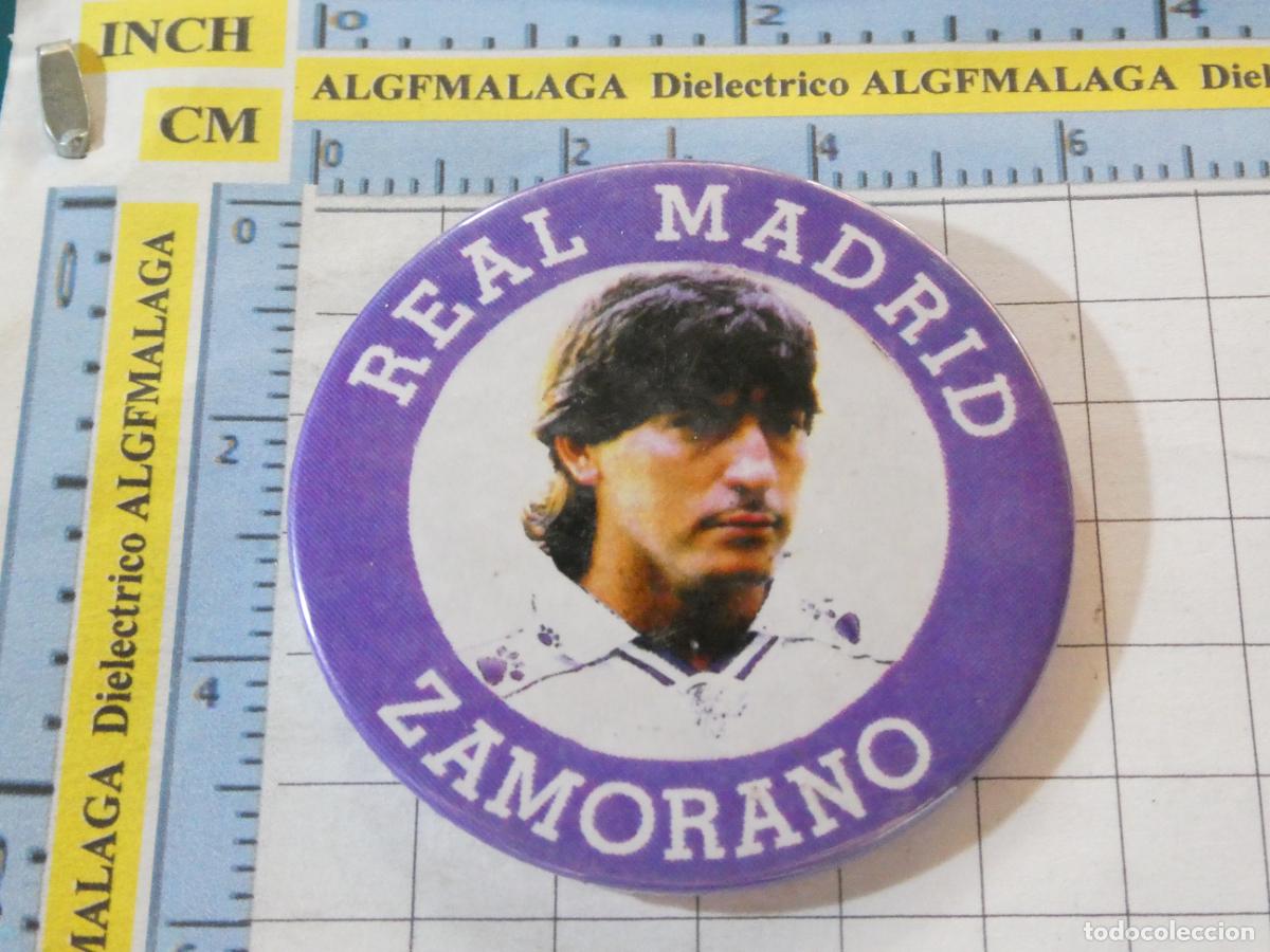 Collezionismo sportivo: GRAN CHAPA BROCHE DEL REAL MADRID CLUB DE F&Uacute;TBOL. JUGADOR IVAN ZAMORANO CHILE. A&Ntilde;OS 90