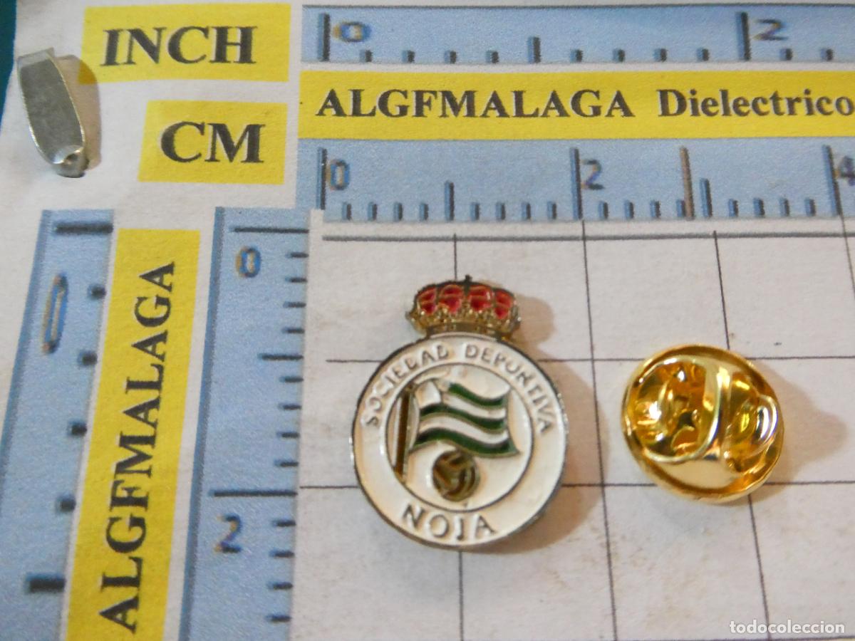 Collezionismo sportivo: PIN DE DEPORTES. F&Uacute;TBOL. SOCIEDAD DEPORTIVA NOJA CANTABRIA. ESCUDO EQUIPO