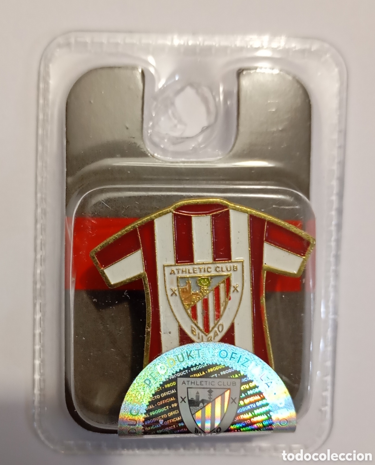 Collectionnisme sportif: Pin Camiseta rojiblanca del Athletic