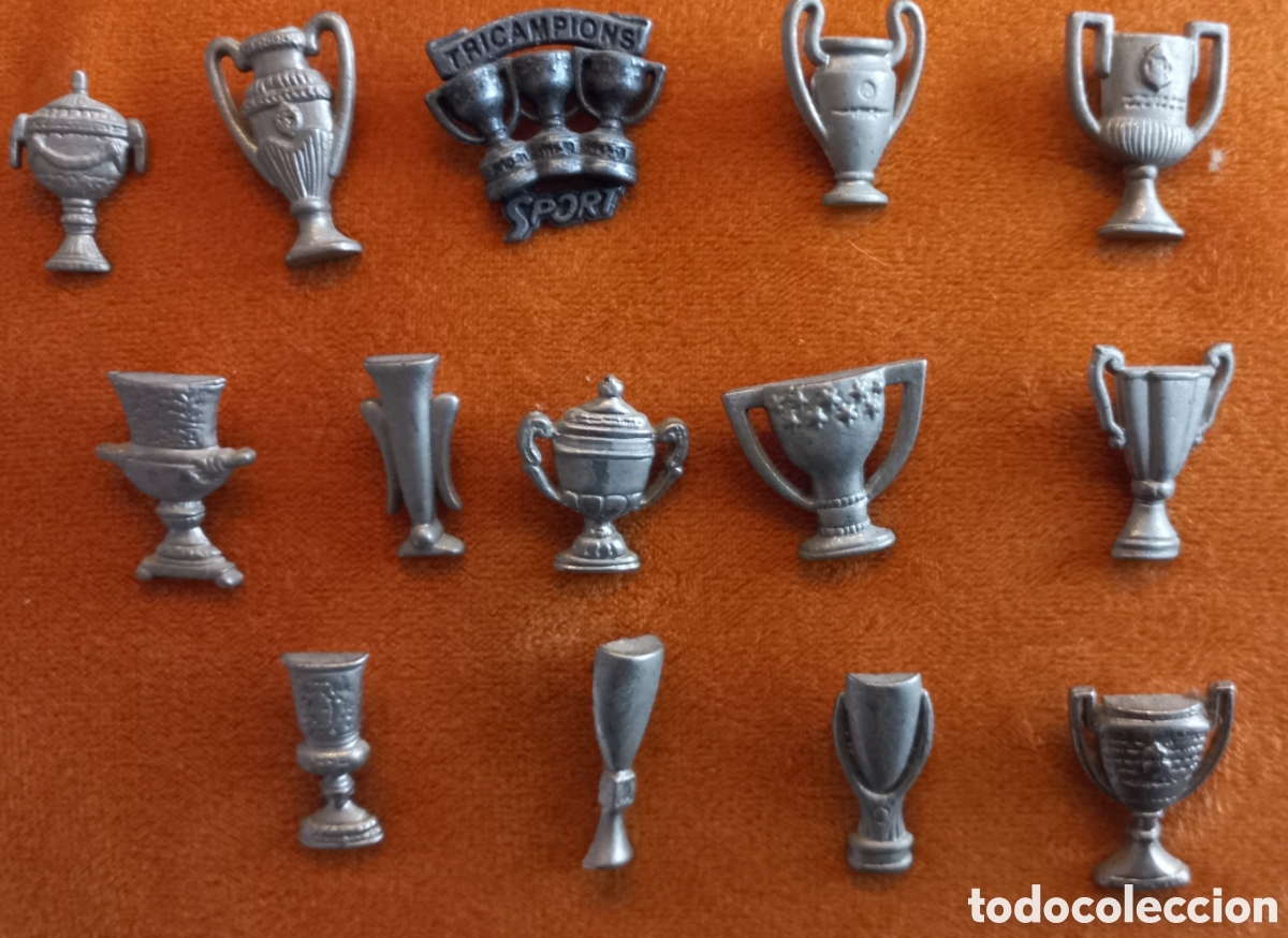 Coleccionismo deportivo: FC BARCELONA. LOTE 14 PINS COPAS BAR&Ccedil;A - Foto 1