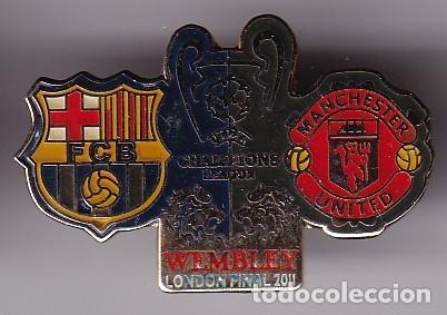 Collezionismo sportivo: PIN DE LA CHAMPIONS LEAGUE FINAL WEMBLEY 2011 BARCELONA - MANCHESTER UNITED (FOOTBALL)