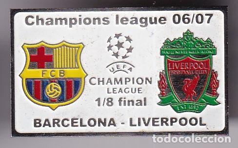 Collezionismo sportivo: PIN DE LA CHAMPIONS LEAGUE 2006/07 BARCELONA - LIVERPOOL (FOOTBALL)