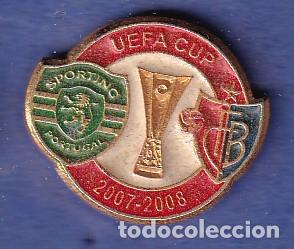 Collezionismo sportivo: PIN DE LA UEFA CUP 2007-2008 SPORTING PORTUGAL - BASILEA (FOOTBALL)