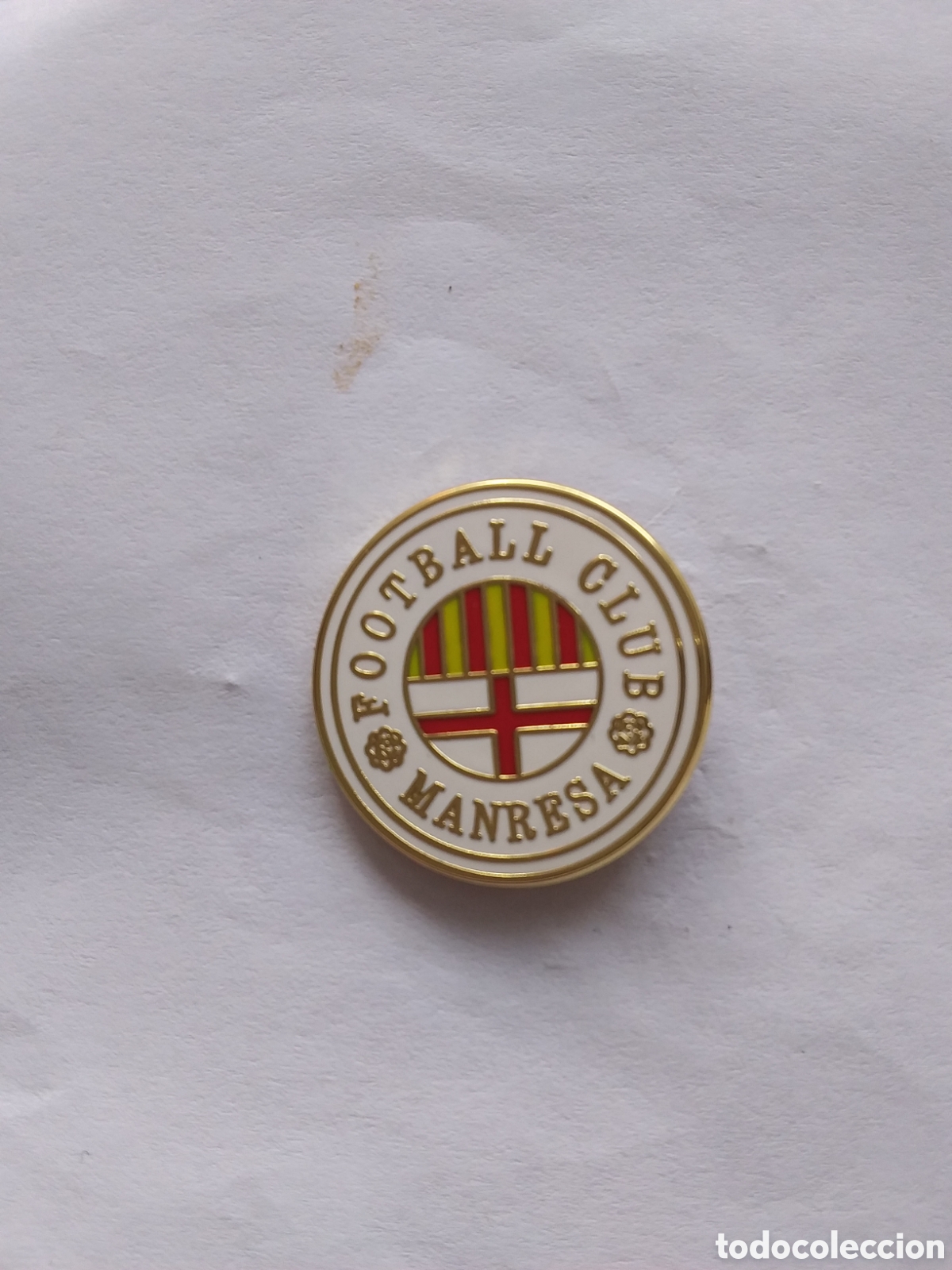 Colecionismo desportivo: Pin - Manresa F. C. - Escudo 1910 ( Barcelona)