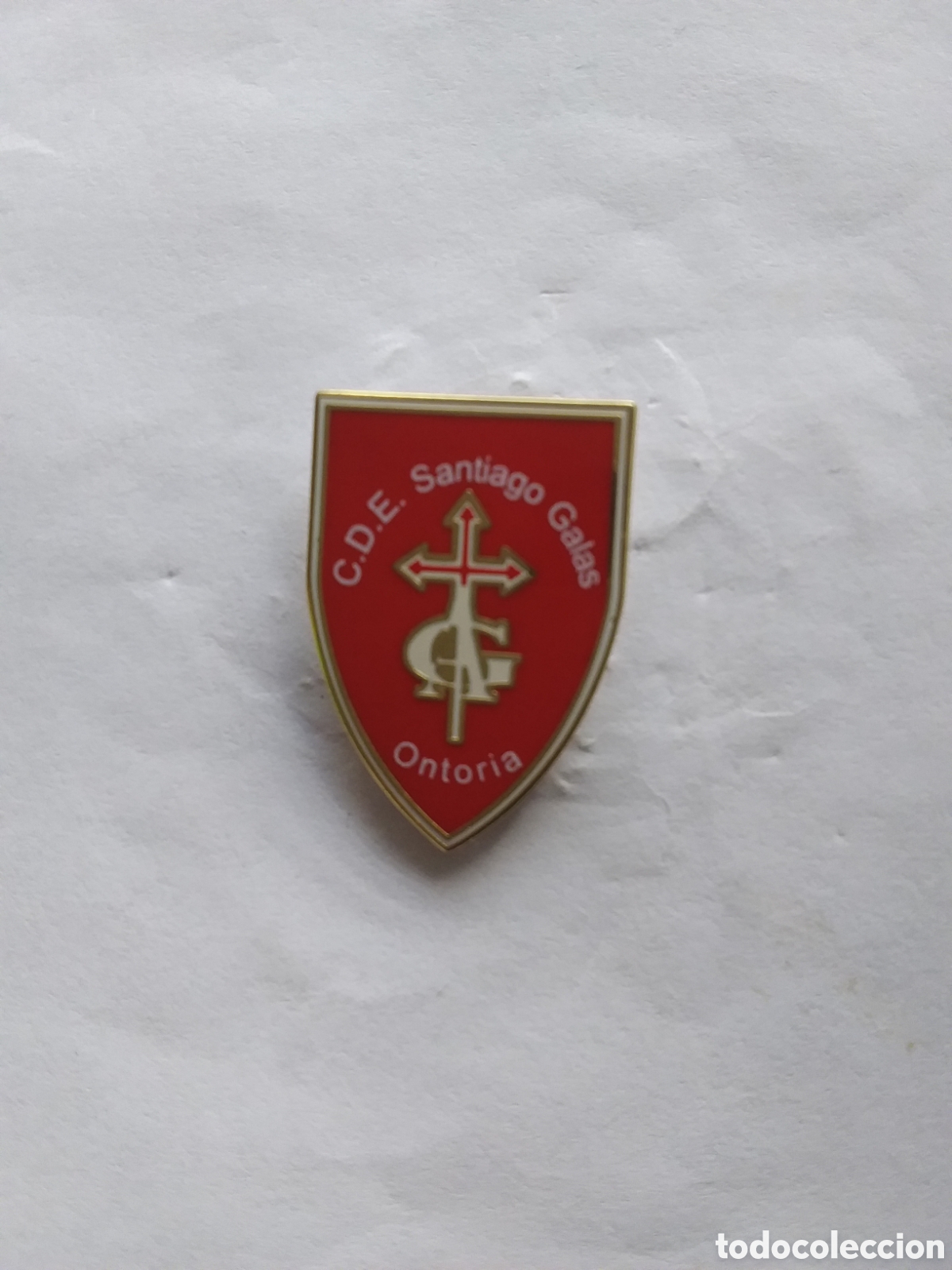 Colecionismo desportivo: Pin - C. D. E. Santiago Galas - Escudo 2019 ( Cantabria)