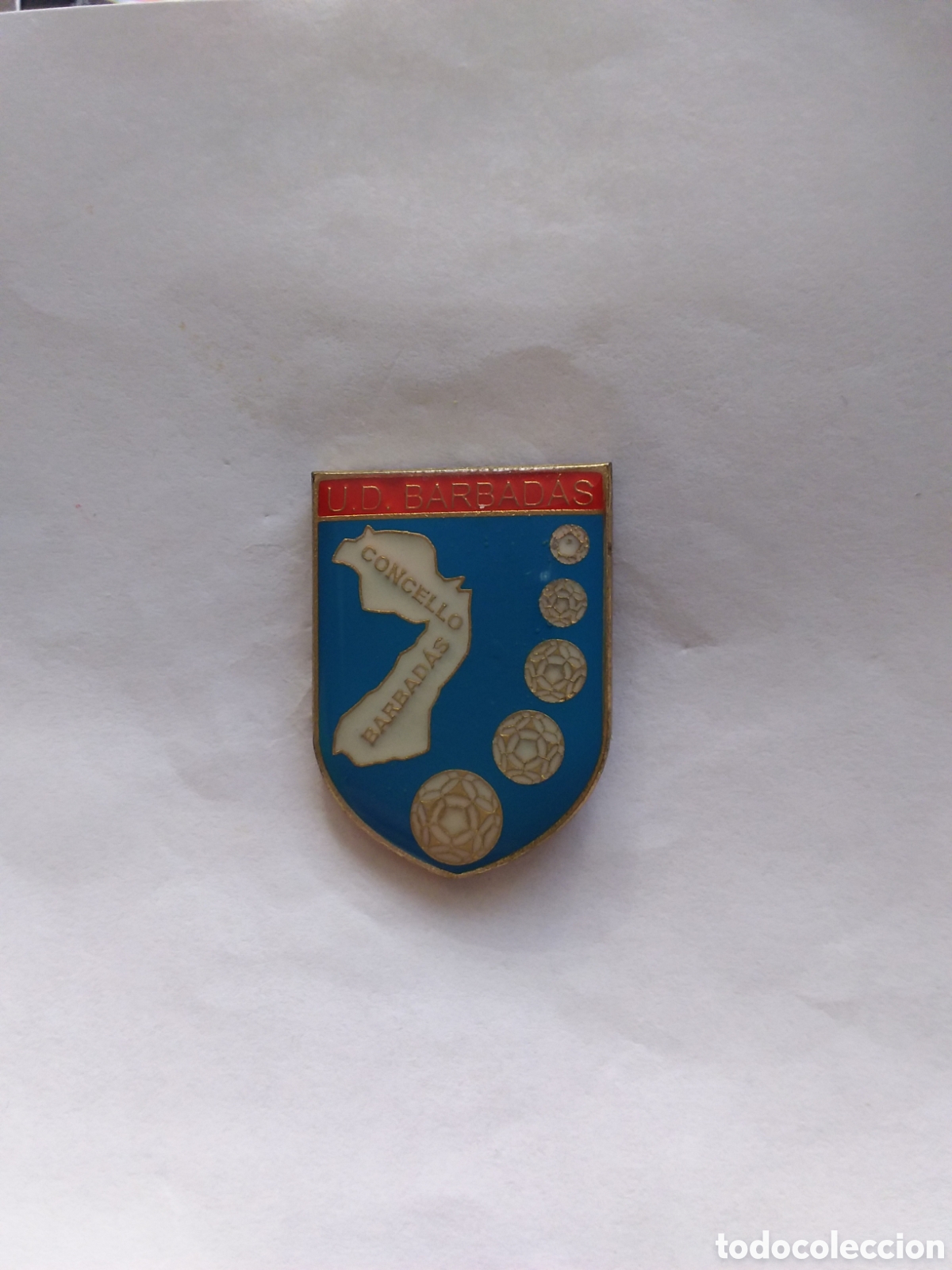 Colecionismo desportivo: Pin - Union Deportiva Barbadas 2016 / 2019 ( Ourense)