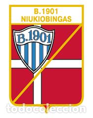 Colecionismo desportivo: Badge Pin: European football clubs Denmark - &rdquo; B 1901 Nyk&oslash;bing &rdquo;