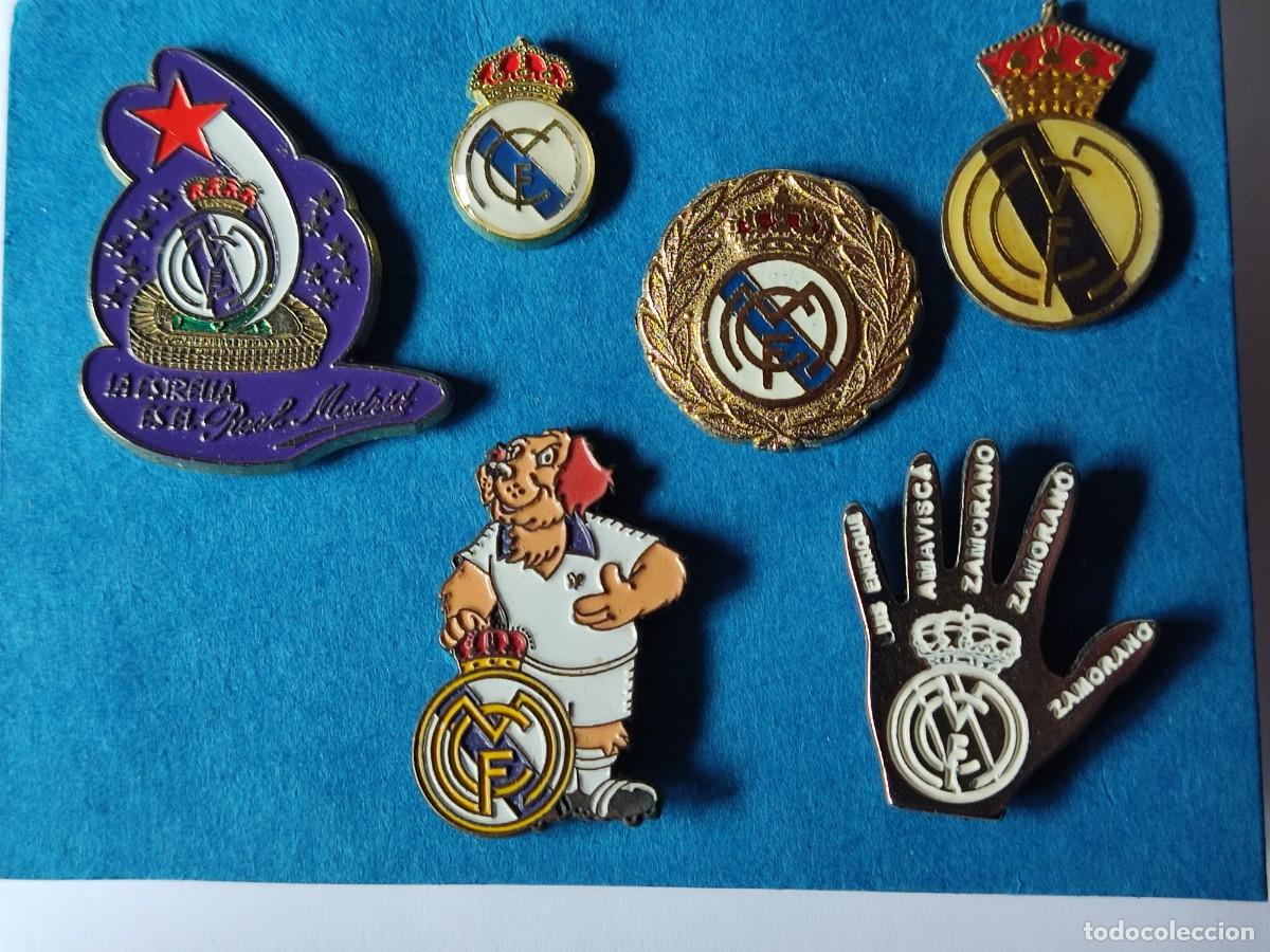 Coleccionismo deportivo: LOTE DE 6 PINS DEL REAL MADRID - Foto 1