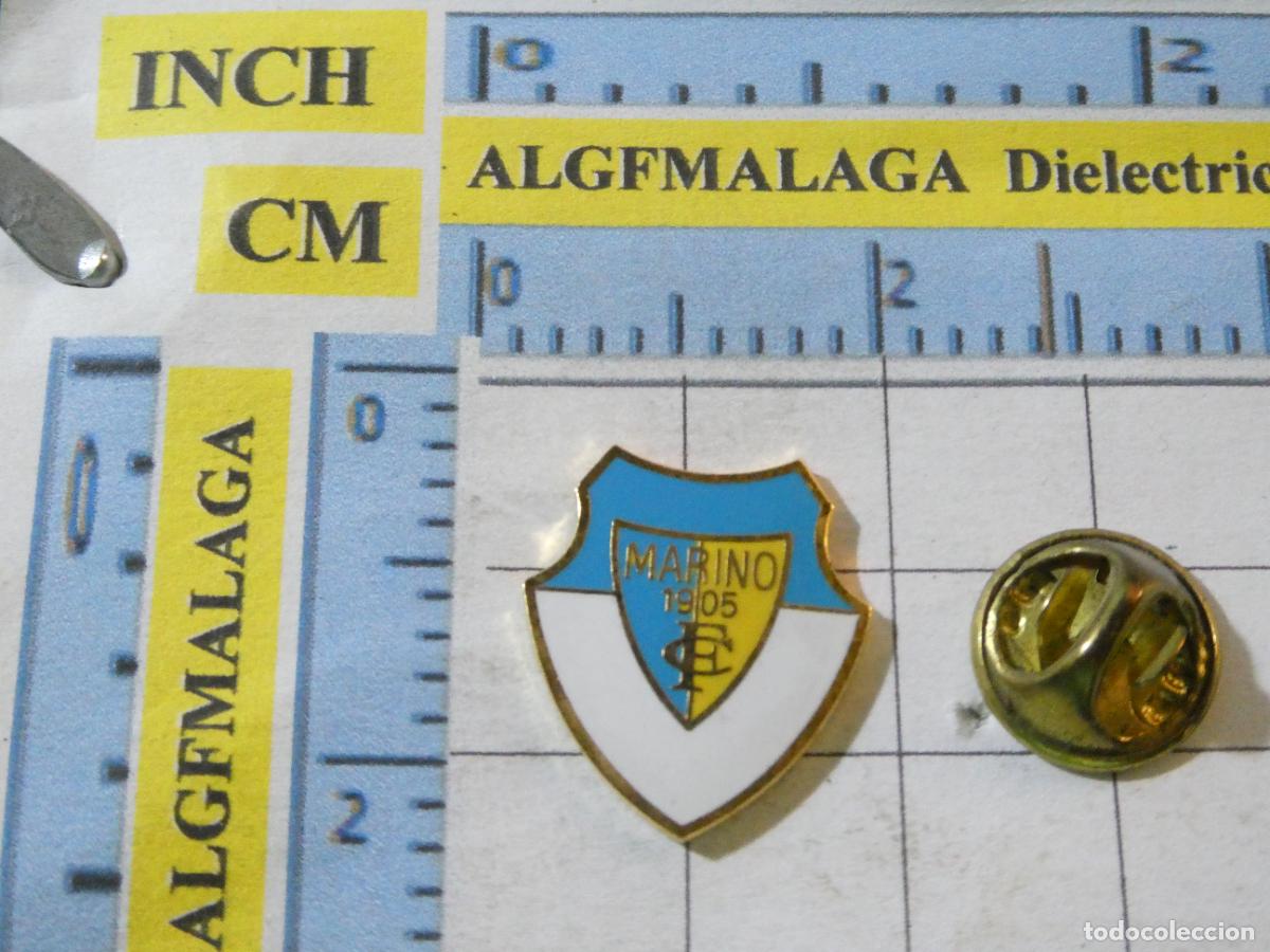 Collectionnisme sportif: PIN DE DEPORTES. F&Uacute;TBOL. CF MARINO 1905 LAS PALMAS DE GRAN CANARIA. ESCUDO EQUIPO