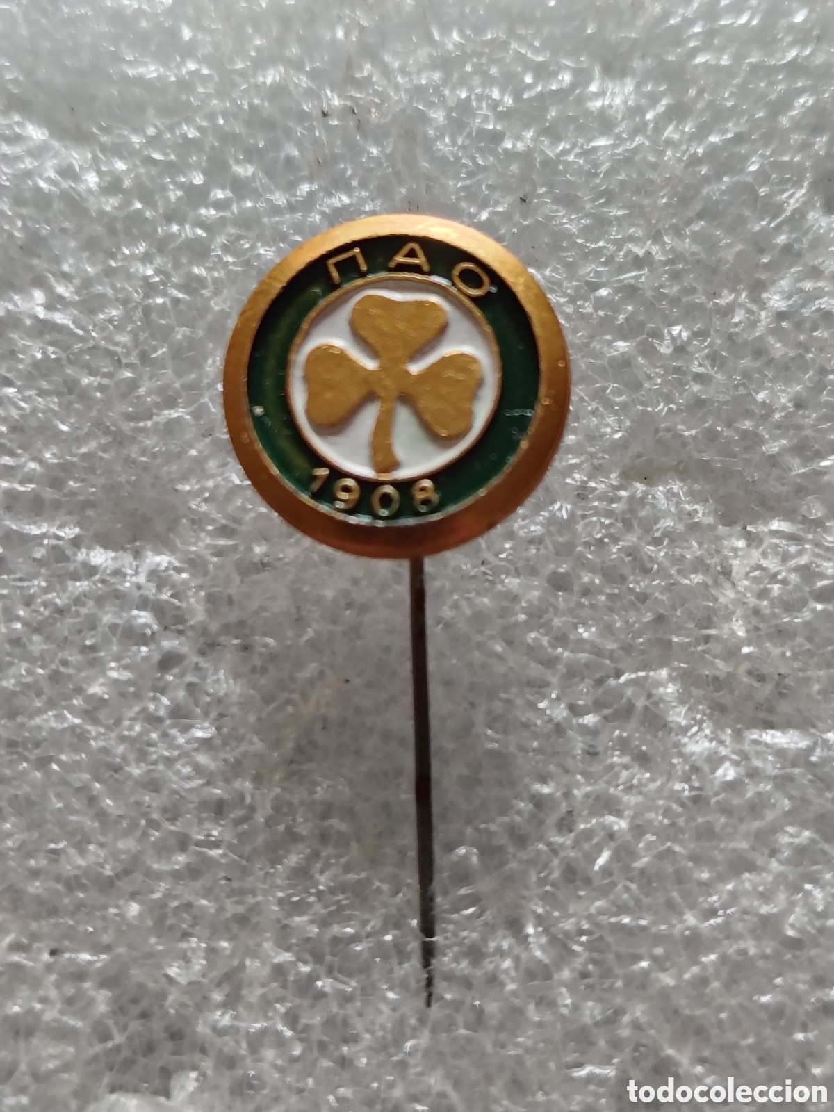 Collezionismo sportivo: PIN F&Uacute;TBOL AGUJA, PANATHINAIKOS, GRECIA