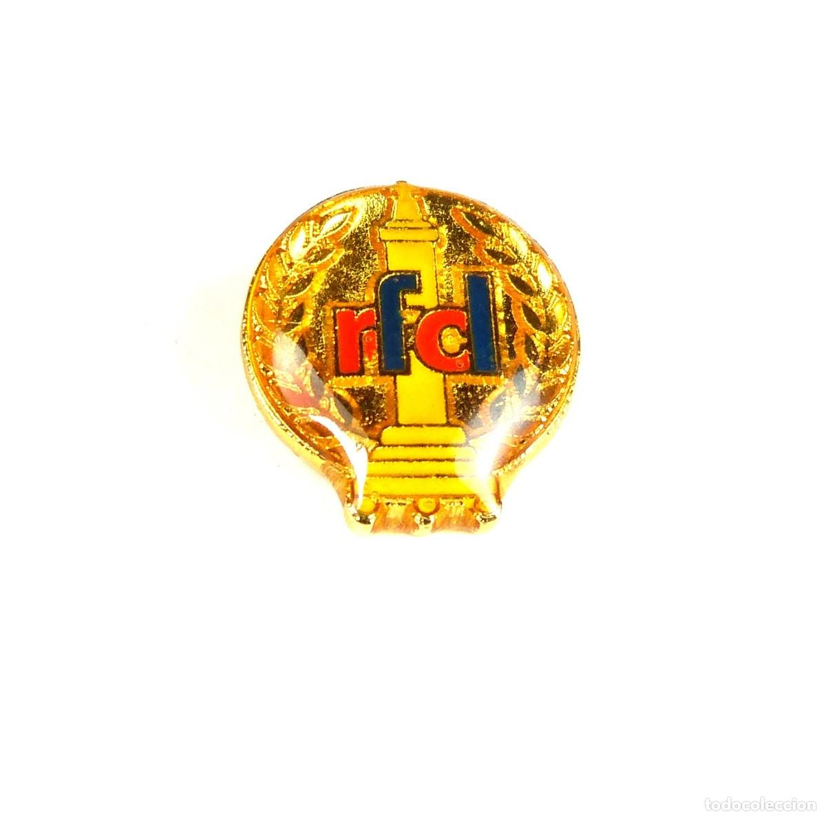 Collezionismo sportivo: 30 METAL PINS RFC LIEGE LIEJA LIEGEOIS BELGICA BELGIUM FUTBOL OLD LOGO '90 VITRIFICADO BADGE R283R