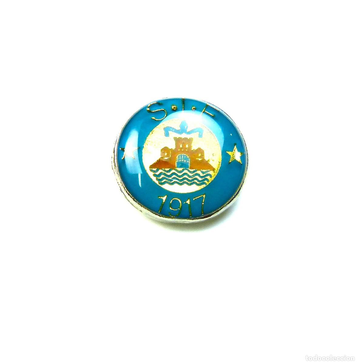 Collezionismo sportivo: 25 METAL PINS SILKEBORG IF DINAMARCA DANMARK FUTBOL OLD LOGO YEARS' 90 VITRIFICADO BADGE R33