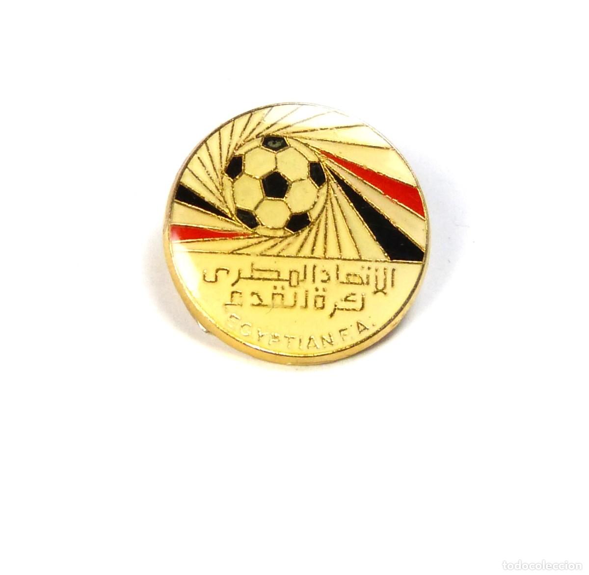 Collezionismo sportivo: 28 METAL PINS FF EGIPTO EGYPT FEDERACION FUTBOL OLD LOGO YEARS' 90 FEDERATION FOOTBALL BADGE R202