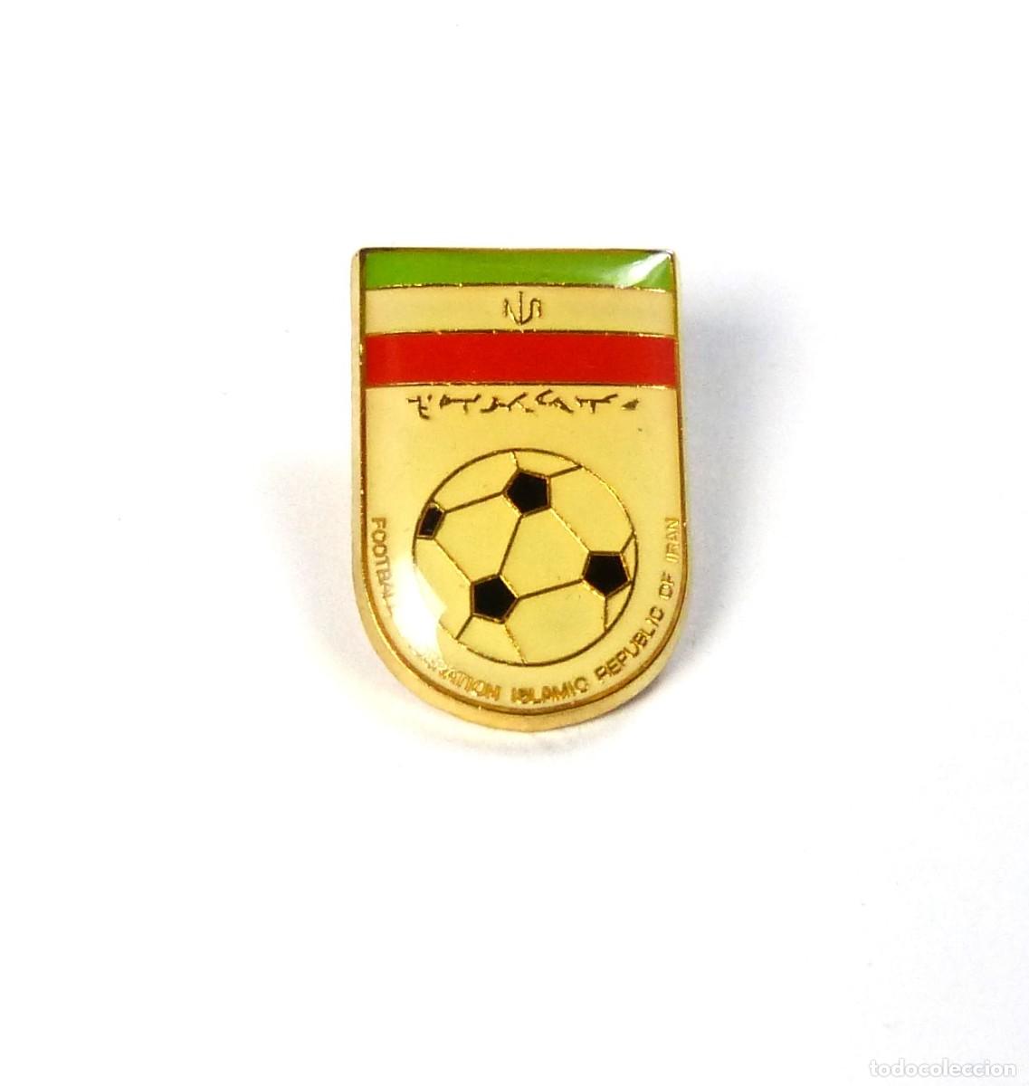 Collezionismo sportivo: 30 METAL PINS FF IRAN FEDERACION FUTBOL OLD LOGO YEARS' 90 FEDERATION FOOTBALL BADGE R212
