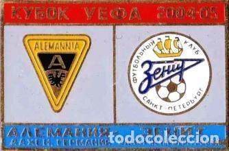 Collezionismo sportivo: Badge Pin: UEFA CUP 2004-05 FC Zenit St. Peterburg Russia - Sevilla FC Spain