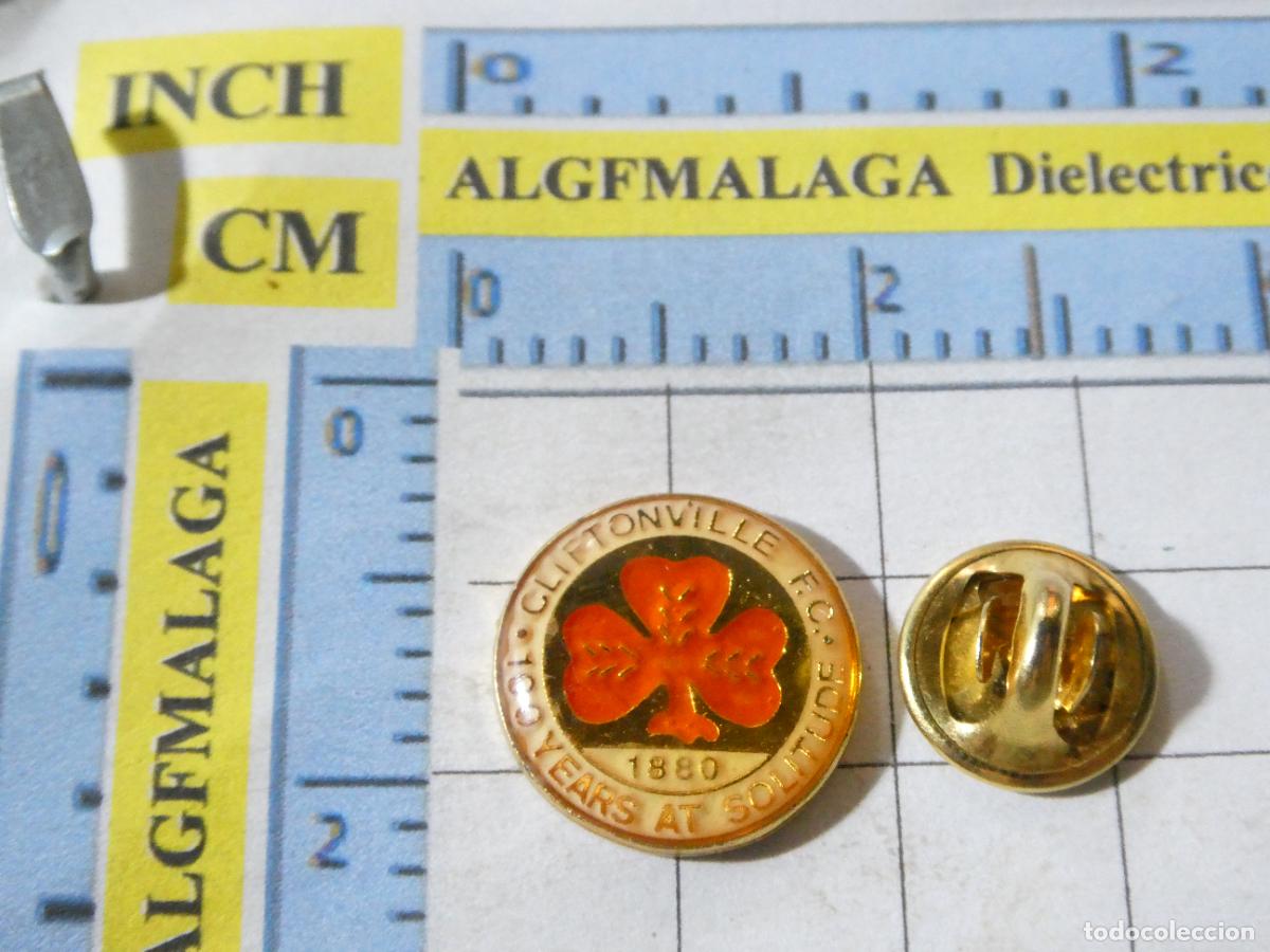 Sports collectibles: PIN DE DEPORTES. F&Uacute;TBOL. CLIFTONVILLE FC IRLANDA DEL NORTE. ESCUDO DEL EQUIPO