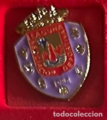 Sammelleidenschaft Sport: Pin de futbol del Club AD Laguna - San Cristobal de la Laguna - Santa Cruz de Tenerife
