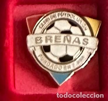 Sammelleidenschaft Sport: Pin de futbol del Club CF Union Bre&ntilde;as - Santa Cruz de Tenerife