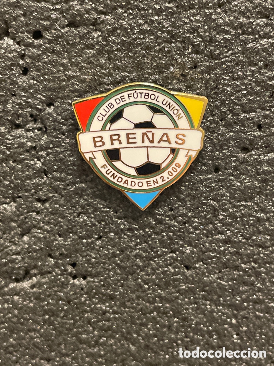 Collectionnisme sportif: Pin 208 C.F. UNION BRE&Ntilde;AS - Las Bre&ntilde;as (Tenerife)