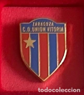 Collectionnisme sportif: Pin de futbol del Club CD Union Victoria Zaragoza