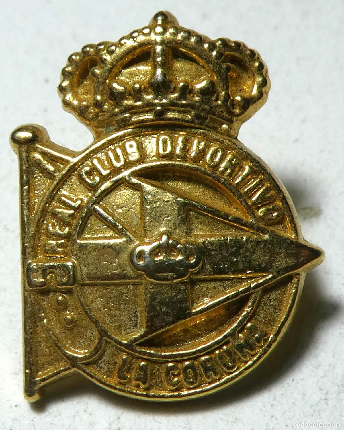 Colecionismo desportivo: Pin Real Club Deportivo la Coru&ntilde;a, de pincho